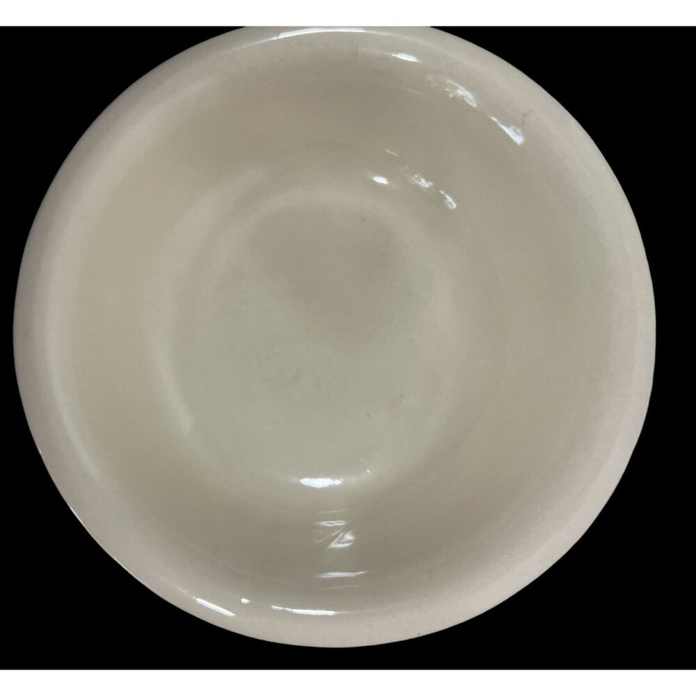Vtg McCoy Cream Ceramic Basin Mixing Bowl 10X3 Fruit Bowl Farmhouse GrannyCore‎